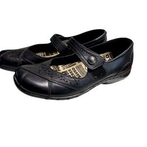 Cobb Hill by Rockport Petra Mary Jane Shoes with Strap Size 9 Black Leather